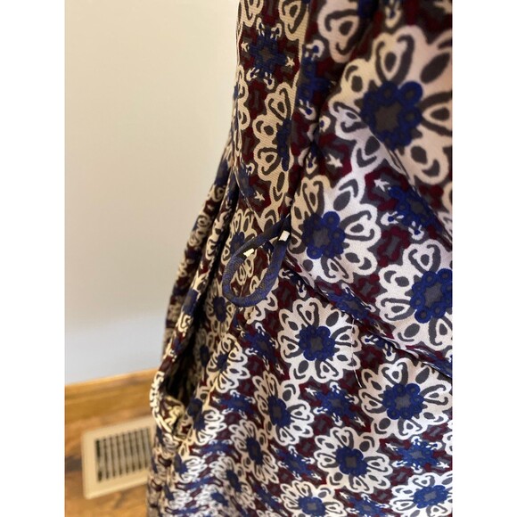 Mystic Dress Plus Size XL Navy Cream Pattern Sleeveless Rounded Neckline Pockets - Picture 8 of 12